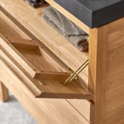 Easy Solid Oak And Lava Stone Bathroom Cabinet 80 Cm Ref. 2248 10 Easy Solid Oak And Lava Stone Bathroom Cabinet 80 Cm Ref. 2248 -Tikamoon 1200 1200 easy solid oak and lava stone bathroom cabinet 80 cm 2