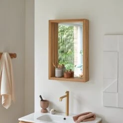 Easy Solid Oak Mirror 70x45 Cm Ref. 2119
