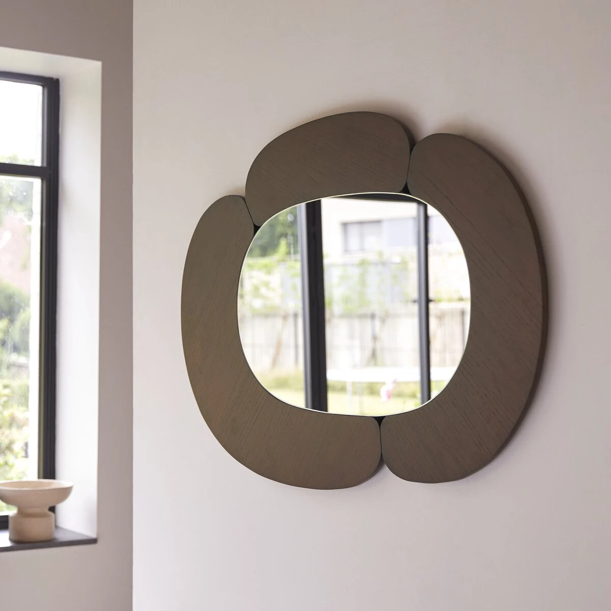 Eda Oval Mirror In Dark Mindi Wood 75x115 Cm Ref. 6417 4 Eda Oval Mirror In Dark Mindi Wood 75x115 Cm Ref. 6417 - Image 2