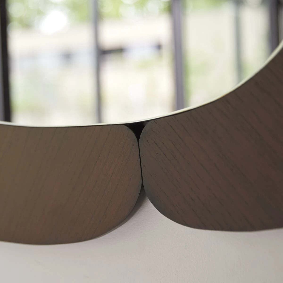 Eda Oval Mirror In Dark Mindi Wood 75x115 Cm Ref. 6417 6 Eda Oval Mirror In Dark Mindi Wood 75x115 Cm Ref. 6417 - Image 4