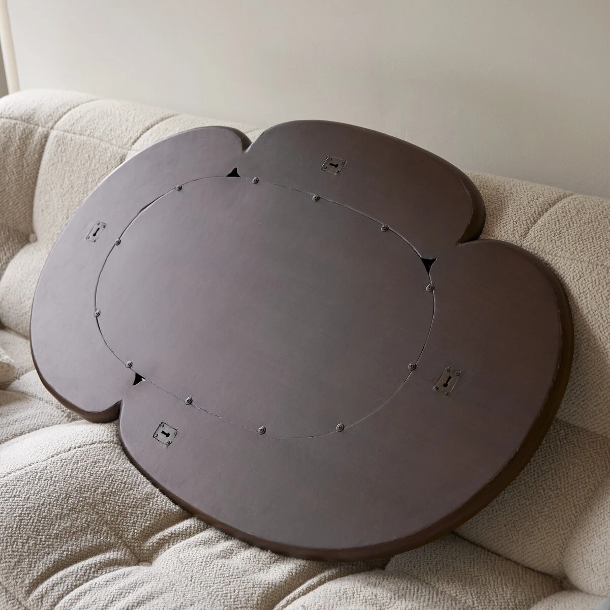 Eda Oval Mirror In Dark Mindi Wood 75x115 Cm Ref. 6417 7 Eda Oval Mirror In Dark Mindi Wood 75x115 Cm Ref. 6417 - Image 5