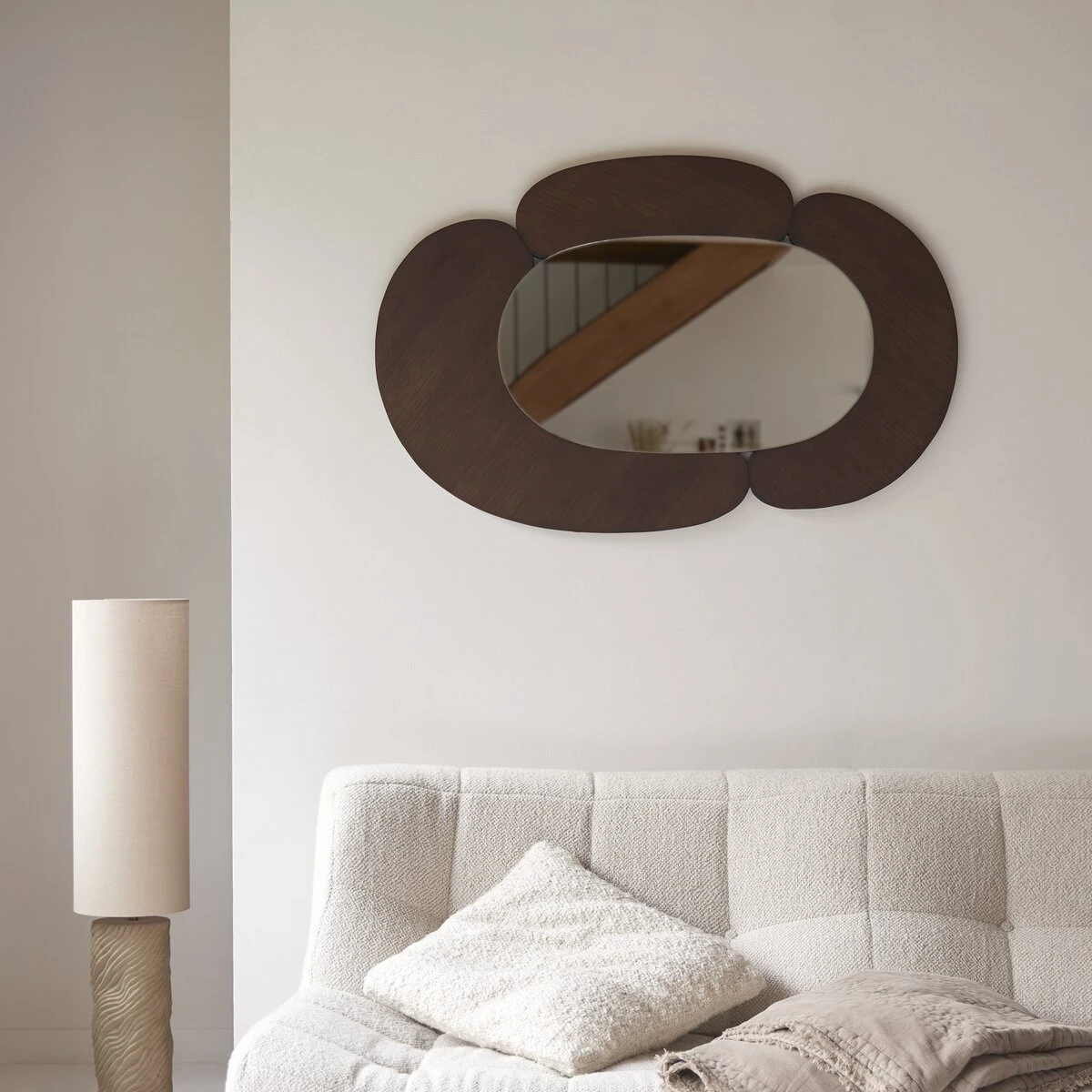 Eda Oval Mirror In Dark Mindi Wood 75x115 Cm Ref. 6417 8 Eda Oval Mirror In Dark Mindi Wood 75x115 Cm Ref. 6417 - Image 6