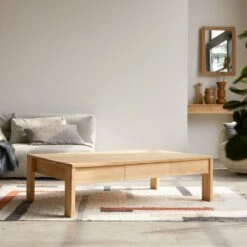 Eden Solid Teak Coffee Table Ref. 906 -Tikamoon 1200 1200 eden solid teak coffee table 3