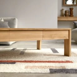 Eden Solid Teak Coffee Table Ref. 906 -Tikamoon 1200 1200 eden solid teak coffee table 4