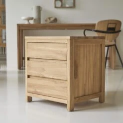 Eden Solid Teak Desk With Drawer Storage Unit Ref. 902 17 Eden Solid Teak Desk With Drawer Storage Unit Ref. 902 -Tikamoon 1200 1200 eden solid teak desk 7