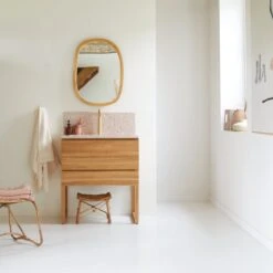 Edgar Pink 80 Cm Solid Teak And Premium Terrazzo Vanity Unit Ref. 6072 -Tikamoon 1200 1200 edgar pink 80 solid teak and premium terrazzo vanity unit 7