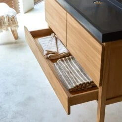 Edgar Solid Teak And Lava Stone Bathroom Cabinet 120 Cm Ref. 3435 9 Edgar Solid Teak And Lava Stone Bathroom Cabinet 120 Cm Ref. 3435 -Tikamoon 1200 1200 edgar solid teak and lava stone bathroom cabinet 120 cm 1