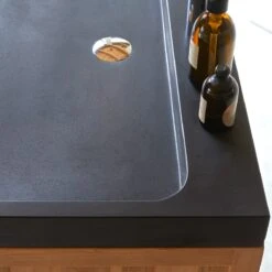 Edgar Solid Teak And Lava Stone Bathroom Cabinet 80 Cm Ref. 3420 -Tikamoon 1200 1200 edgar solid teak and lava stone bathroom cabinet 80 cm 2