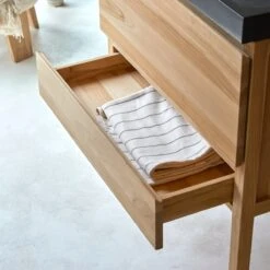 Edgar Solid Teak And Lava Stone Bathroom Cabinet 80 Cm Ref. 3420 -Tikamoon 1200 1200 edgar solid teak and lava stone bathroom cabinet 80 cm 4