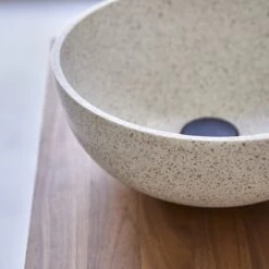 Elea Round White Premium Terrazzo Washbasin Ref. 6451 13 Elea Round White Premium Terrazzo Washbasin Ref. 6451 -Tikamoon 1200 1200 elea white premium terrazzo round washbasin 5