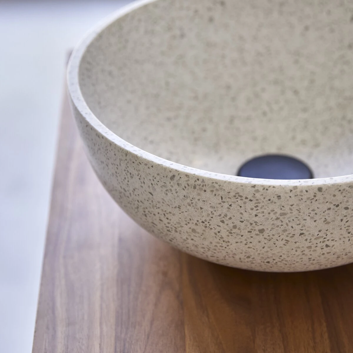 Elea Round White Premium Terrazzo Washbasin Ref. 6451 8 Elea Round White Premium Terrazzo Washbasin Ref. 6451 - Image 6