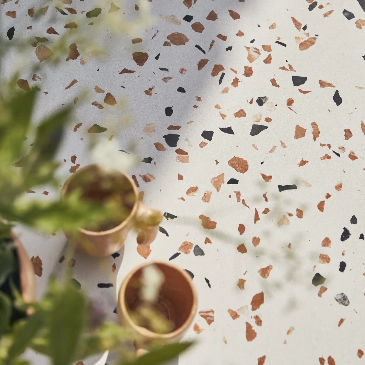 Elio Brown Premium Terrazzo And Metal Rectangular Garden Table, Seats 4–6. Ref. 6361 5 Elio Brown Premium Terrazzo And Metal Rectangular Garden Table, Seats 4–6. Ref. 6361 - Image 3