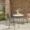 Elio Elio Brown Premium Terrazzo And Metal Round Garden Table, Seats 4. Ref. 6359 2 Elio Elio Brown Premium Terrazzo And Metal Round Garden Table, Seats 4. Ref. 6359 -Tikamoon 1200 1200 elio brown premium terrazzo and metal round garden table seats 4