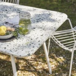 Elio Green Premium Terrazzo And Metal Rectangular Garden Table, Seats 4–6. Ref. 6365 11 Elio Green Premium Terrazzo And Metal Rectangular Garden Table, Seats 4–6. Ref. 6365 -Tikamoon 1200 1200 elio green premium terrazzo and metal rectangular garden table seats 4 6 4