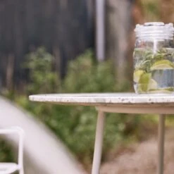 Elio Green Round Premium Terrazzo And Metal Garden Table Ref. 4748 -Tikamoon 1200 1200 elio green round premium terrazzo and metal garden table seats 4 2