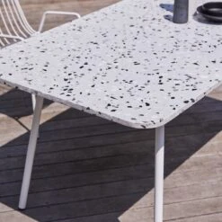 Elio White Rectangular Premium Terrazzo And Metal Garden Table Ref. 4775 14 Elio White Rectangular Premium Terrazzo And Metal Garden Table Ref. 4775 -Tikamoon 1200 1200 elio white rectangular premium terrazzo and metal garden table seats 4 6 4