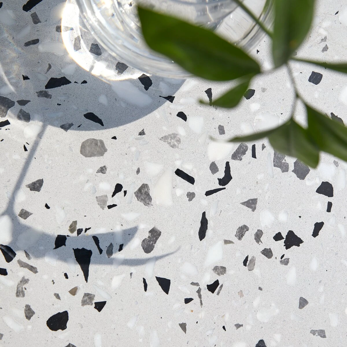 Elio White Round Premium Terrazzo And Metal Garden Table Ref. 4757 4 Elio White Round Premium Terrazzo And Metal Garden Table Ref. 4757 - Image 2