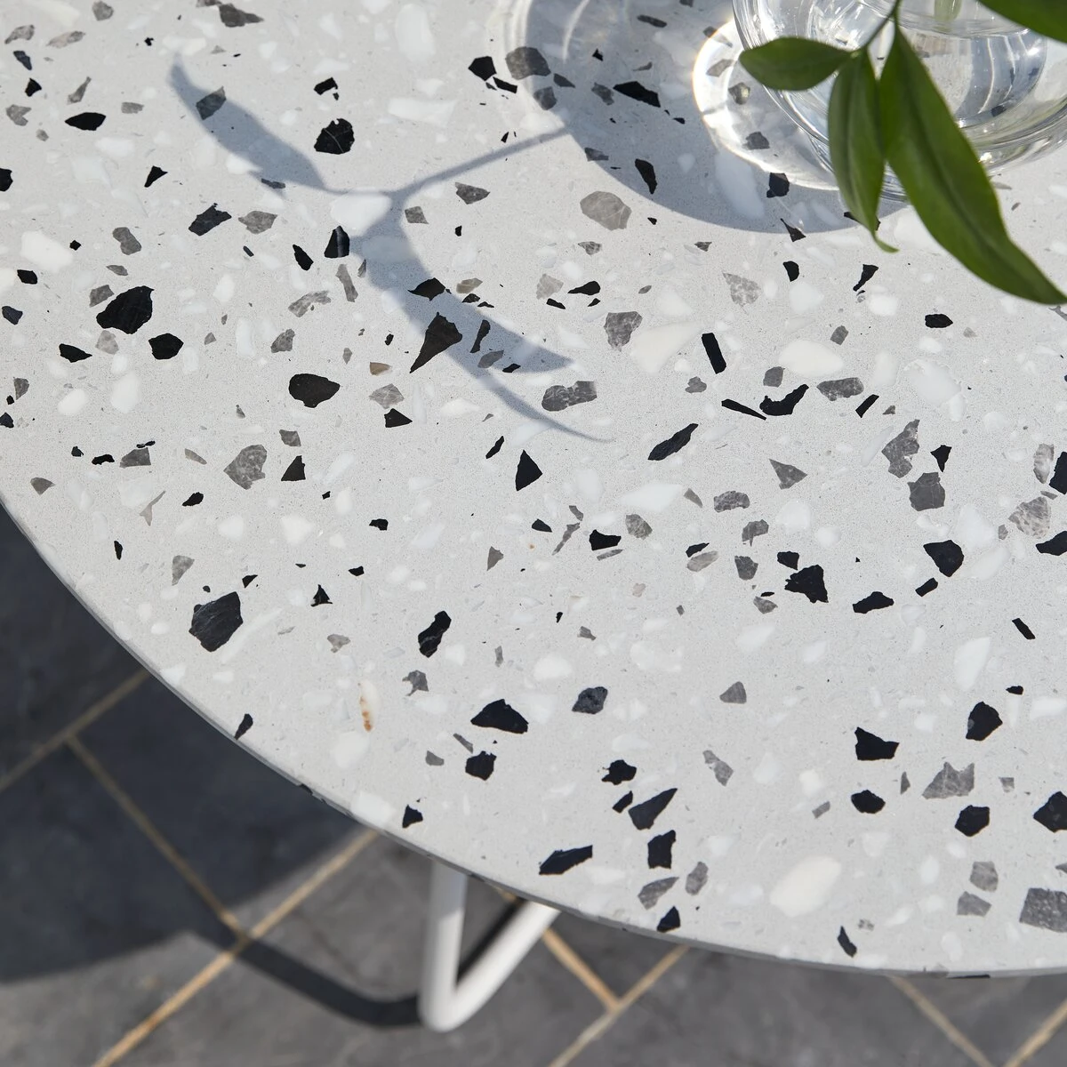 Elio White Round Premium Terrazzo And Metal Garden Table Ref. 4757 6 Elio White Round Premium Terrazzo And Metal Garden Table Ref. 4757 - Image 4