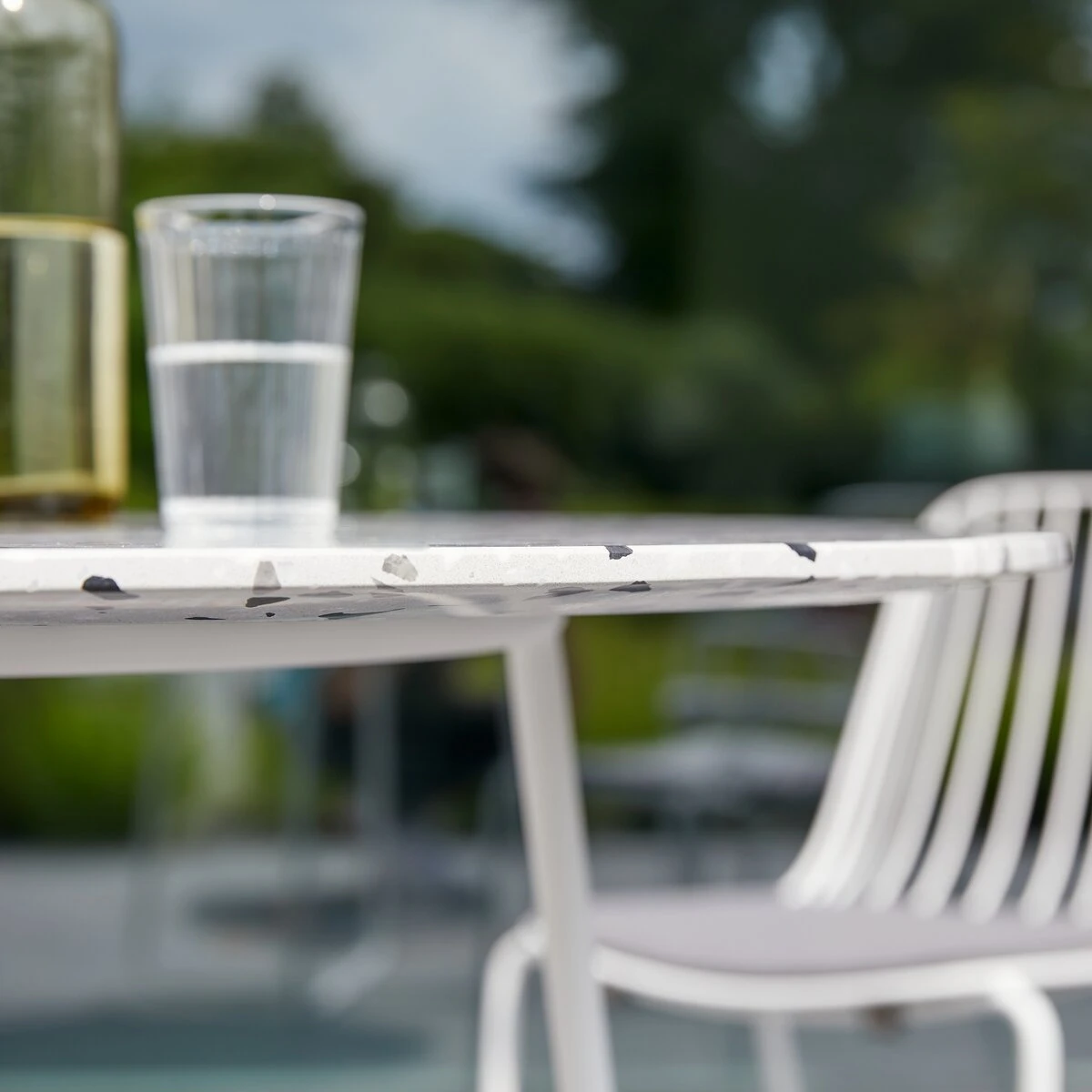 Elio White Round Premium Terrazzo And Metal Garden Table Ref. 4757 8 Elio White Round Premium Terrazzo And Metal Garden Table Ref. 4757 - Image 6