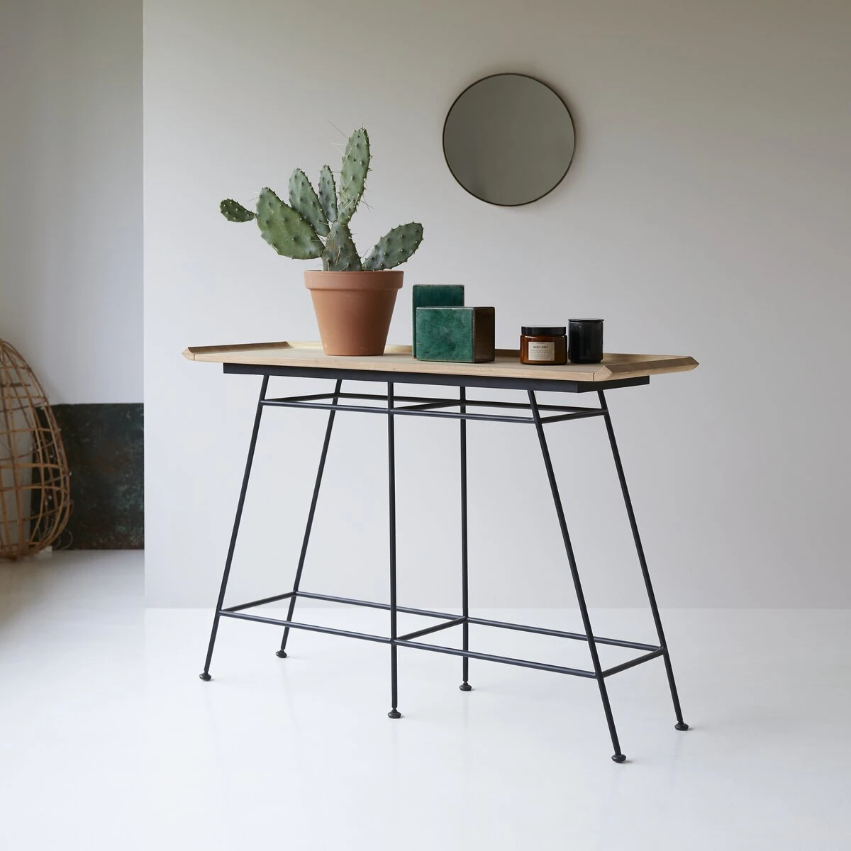 Ema Solid Teak And Metal Console Table Ref. 4200 6 Ema Solid Teak And Metal Console Table Ref. 4200 - Image 4