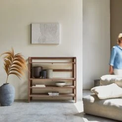 Esmée Tall Walnut Console Table Ref. 5560