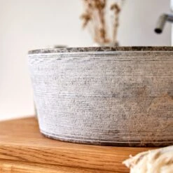 Exo Stri Grey Marble Washbasin Ref. 702 -Tikamoon 1200 1200 exo stri grey marble washbasin 4