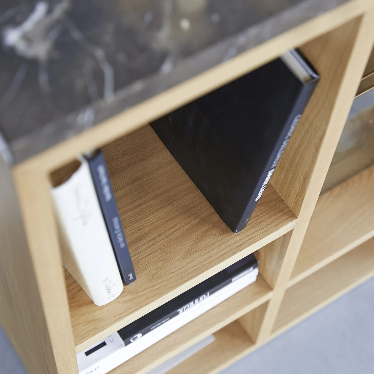 Eyota Oak And Marble Console Table Ref. 2625 5 Eyota Oak And Marble Console Table Ref. 2625 - Image 3