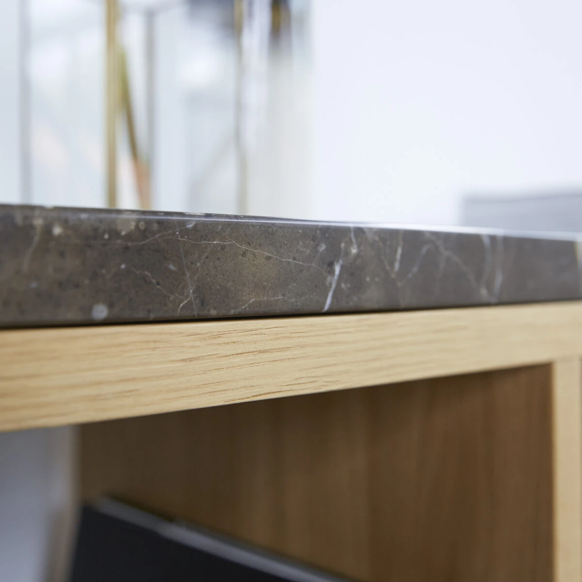 Eyota Oak And Marble Console Table Ref. 2625 8 Eyota Oak And Marble Console Table Ref. 2625 - Image 6