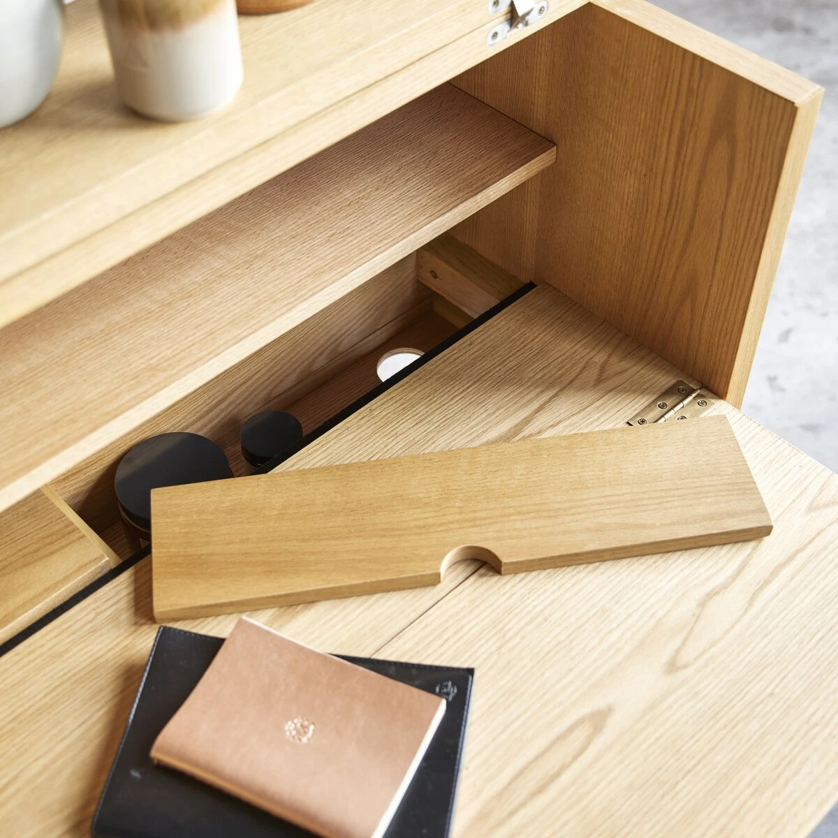 Eyota Oak And Marble Desk Ref. 2629 4 Eyota Oak And Marble Desk Ref. 2629 - Image 2