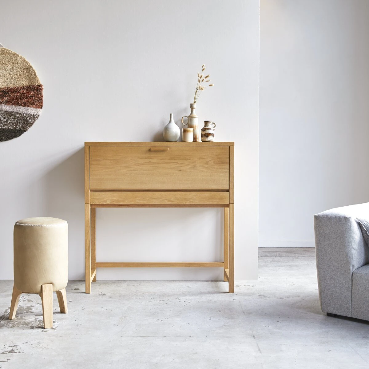 Eyota Oak And Marble Desk Ref. 2629 9 Eyota Oak And Marble Desk Ref. 2629 - Image 7