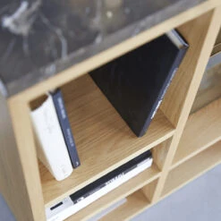 Eyota Oak Low Bookcase Ref. 2971 -Tikamoon 1200 1200 eyota oak low bookcase 2