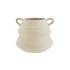 Fara Decorative Papier-mâché Vase, White Ref. 6344