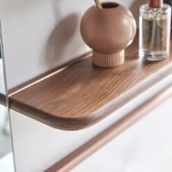 Félicie Walnut And Brass Mirror Shelving Unit Ref. 4128 9 Félicie Walnut And Brass Mirror Shelving Unit Ref. 4128 -Tikamoon 1200 1200 felicie walnut and brass mirror shelving unit 2