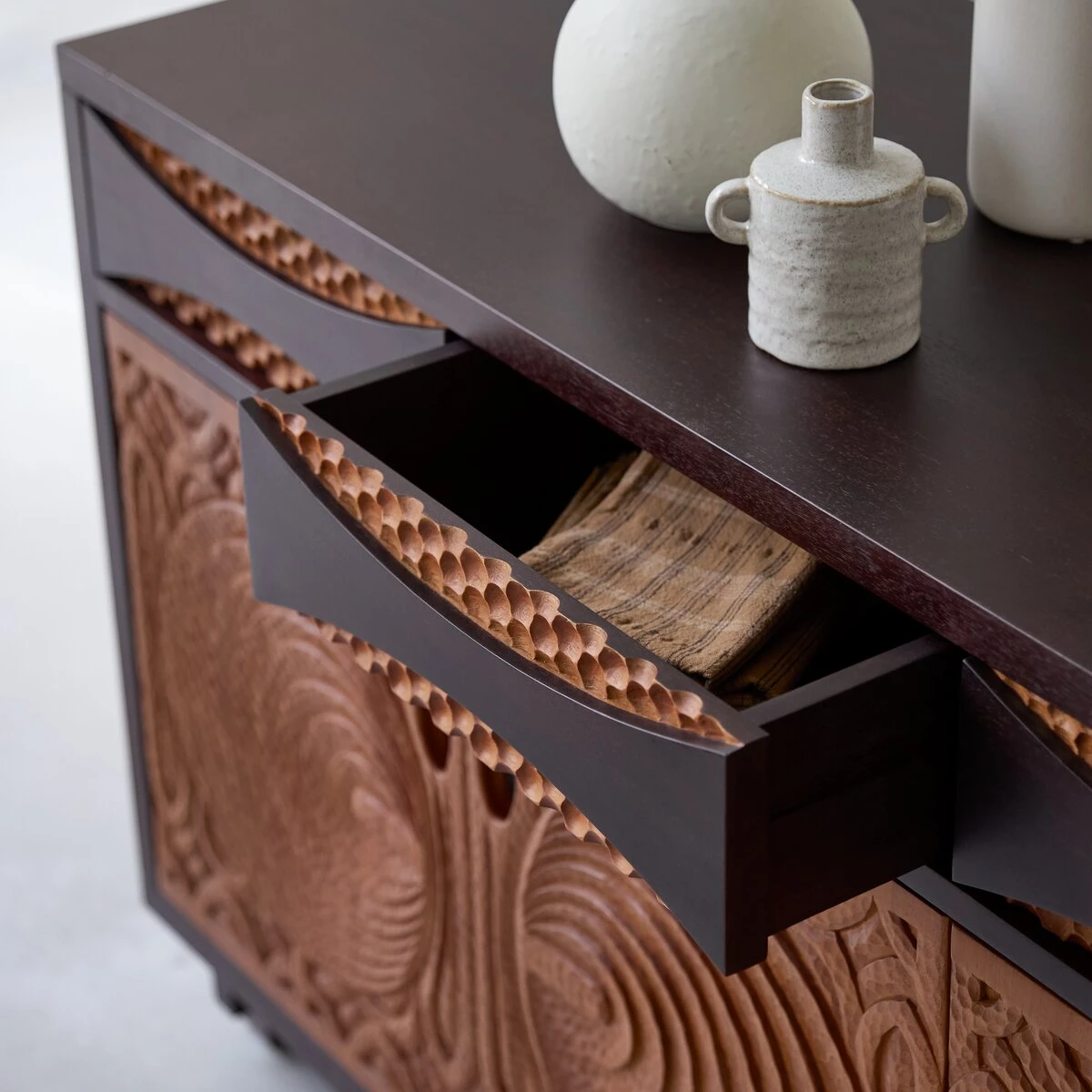 Frida Solid Mahogany Sideboard 180 Cm Ref. 6216 7 Frida Solid Mahogany Sideboard 180 Cm Ref. 6216 - Image 5