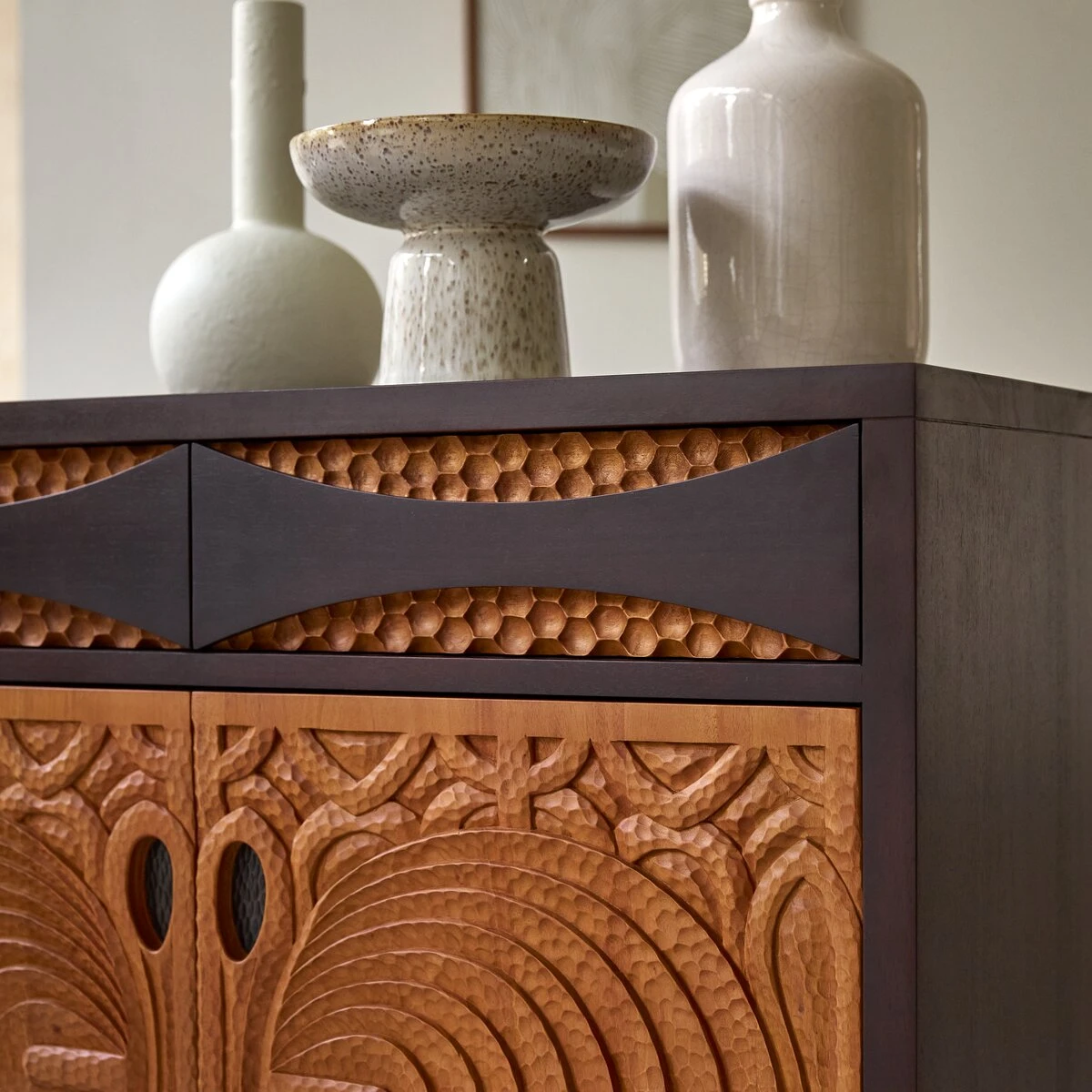 Frida Solid Mahogany Sideboard 93 Cm Ref. 6218 4 Frida Solid Mahogany Sideboard 93 Cm Ref. 6218 - Image 2