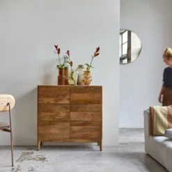 Gabrielle Storage Chest Of Drawers In Solid Mango Ref. 4820