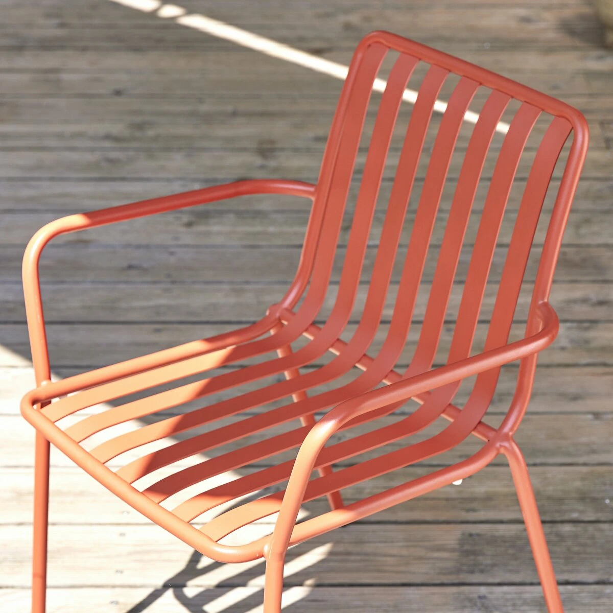 Gaby Orange Metal Garden Armchair Ref. 4234 4 Gaby Orange Metal Garden Armchair Ref. 4234 - Image 2