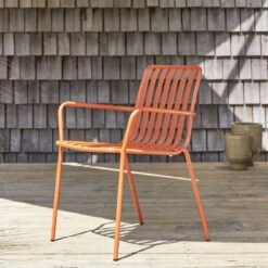 Gaby Orange Metal Garden Armchair Ref. 4234 13 Gaby Orange Metal Garden Armchair Ref. 4234 -Tikamoon 1200 1200 gaby orange metal garden armchair 3