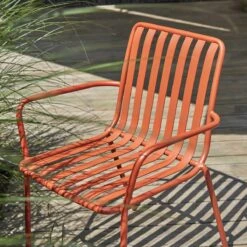 Gaby Orange Metal Garden Armchair Ref. 4234 15 Gaby Orange Metal Garden Armchair Ref. 4234 -Tikamoon 1200 1200 gaby orange metal garden armchair 5