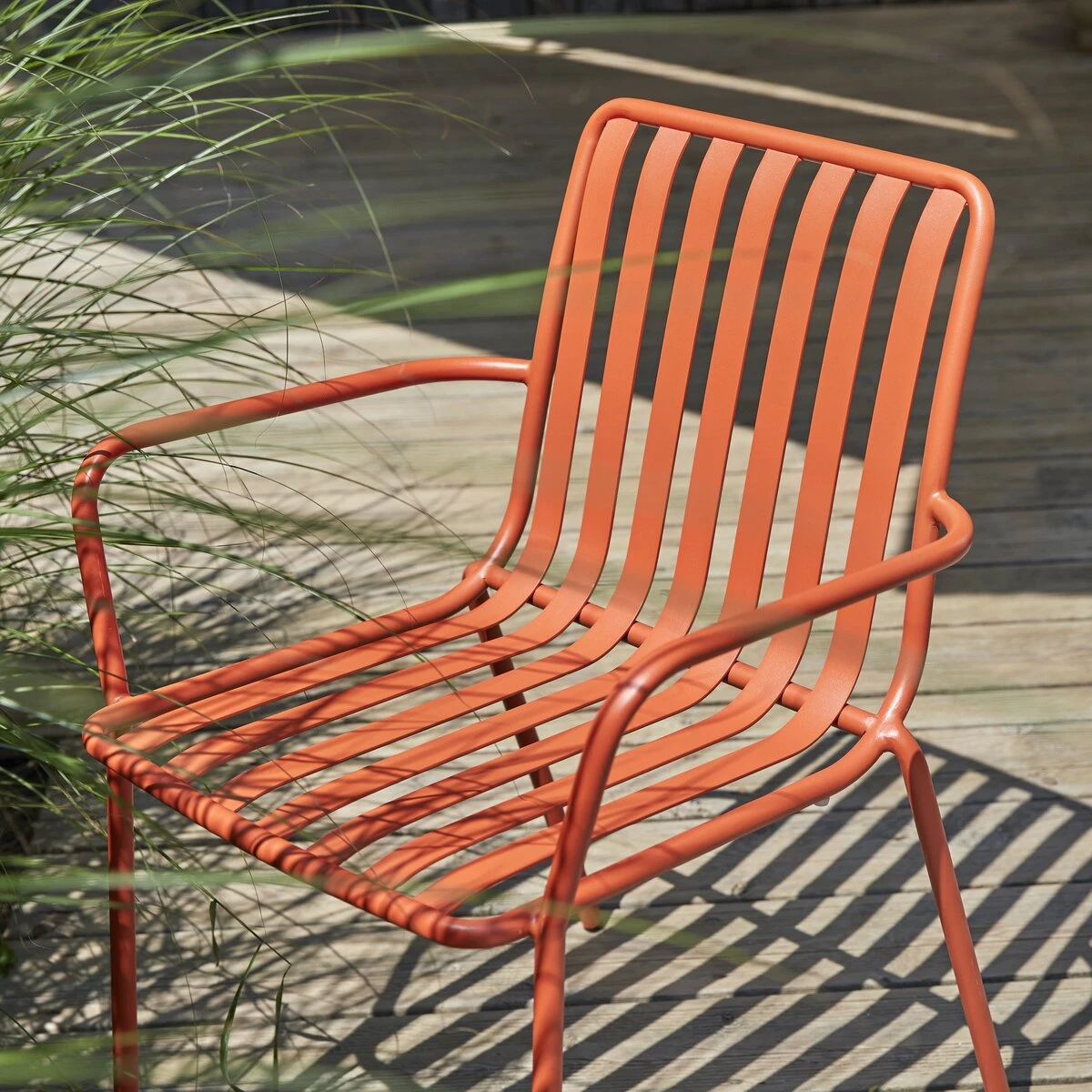 Gaby Orange Metal Garden Armchair Ref. 4234 8 Gaby Orange Metal Garden Armchair Ref. 4234 - Image 6