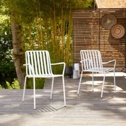 Gaby White Metal Garden Armchair Ref. 4231