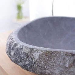 Nobu Pebble Washbasin Ref. 676 -Tikamoon 1200 1200 galet nobu pebble washbasin 3