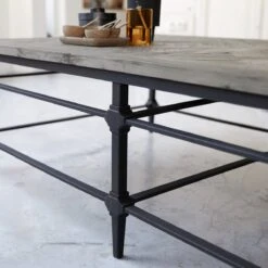 Gatsby Solid Elm And Metal Coffee Table Ref. 1804 -Tikamoon 1200 1200 gatsby solid elm and metal coffee table 5