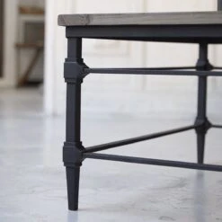 Gatsby Solid Elm And Metal Coffee Table Ref. 1804 -Tikamoon 1200 1200 gatsby solid elm and metal coffee table 8