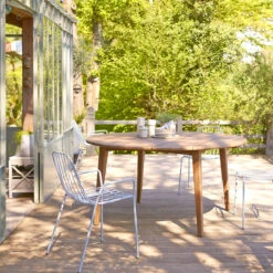 Grasshopper Solid Reclaimed Teak Garden Table Ref. 2563