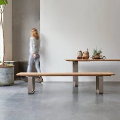 Harper Solid Teak And Aluminium Bench Ref. 5288