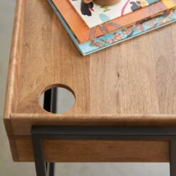 Hedda Kids Desk In Solid Mango Wood And Metal Ref. 5464 -Tikamoon 1200 1200 hedda kids desk in solid mango wood and metal 2