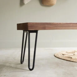 Helga Solid Sheesham Bench 135 Cm Ref. 3267 -Tikamoon 1200 1200 helga solid sheesham bench 135 cm 6