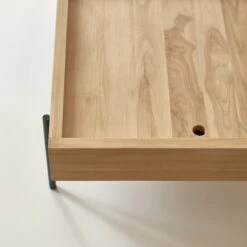 Honorine Solid Teak Coffee Table With Storage Ref. 3733 -Tikamoon 1200 1200 honorine solid teak coffee table with storage 2