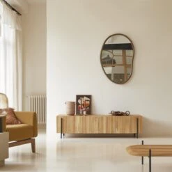 Honorine Solid Teak Low TV Stand 170 Cm Ref. 3736